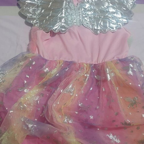 Unicorn dress for ages 2-6 like new with headband