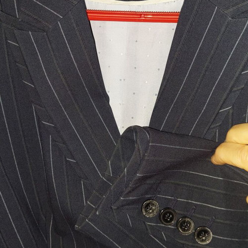 Marks & Spencer women's blazer dark blue striped, like new, size 16