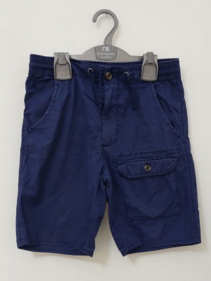Zara boys' bermuda shorts used, size 7/8, blue
