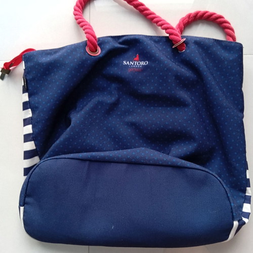 Beach bag shoulder type used, 50x38x20 cm