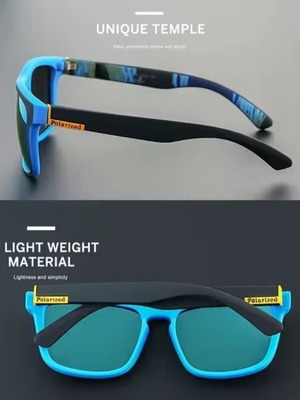 Γυαλιά ηλίου πολαριζέ και καθρέπτης καινούργια, μαύρο και μπλε