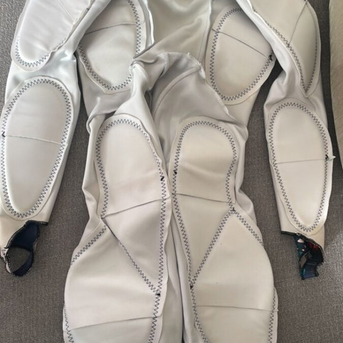 Arctica kids' racing ski suit used, size M, blue multicolor