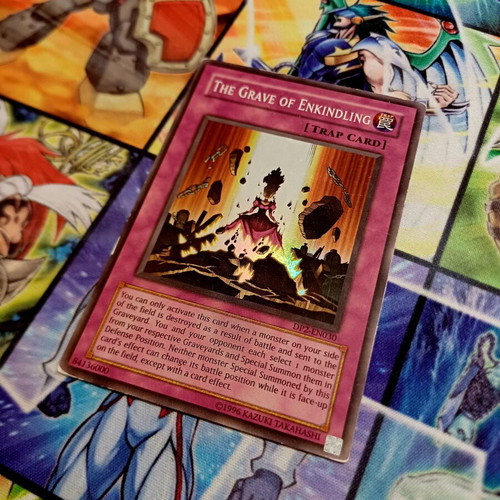 The Grave of Enkindling DP2 Super Rare Yu-Gi-Oh! card