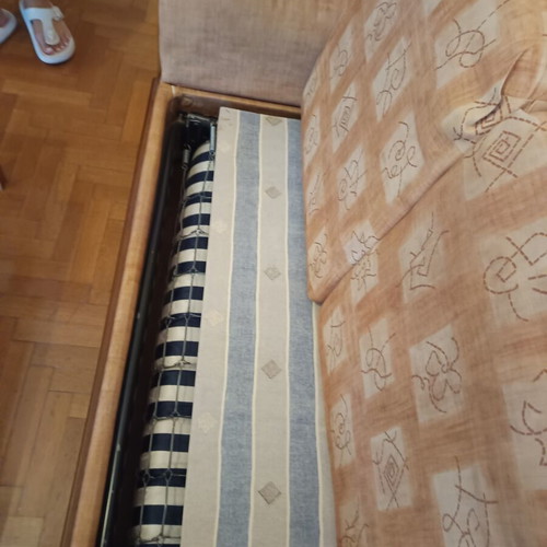 Three-seater sofa bed used