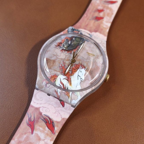 Swatch Riding the Clouds women's wristwatch new, colorful design
