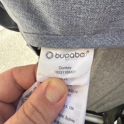 Bugaboo Donkey Twin stroller used with extension for third child