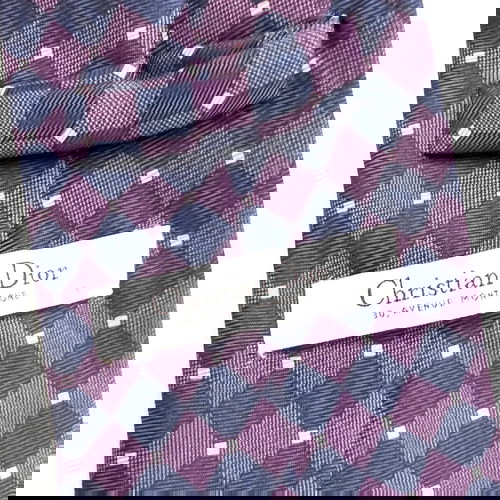 Christian Dior вратовръзка от син копър в много добро състояние