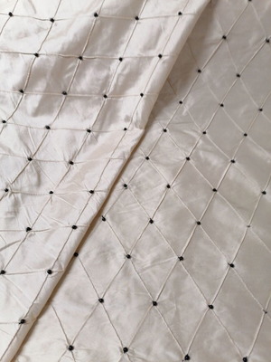 Silk handmade fabric 1.40 m height semi-rigid new