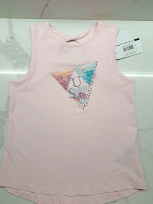 Guess set blouse and shorts size 10 new, blue and pink