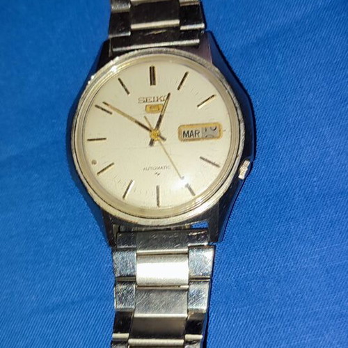 Seiko automatic watch used, gold and silver