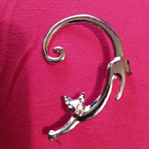 Cat-shaped earring new modern design