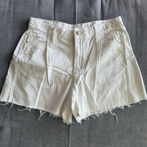 Mango white denim shorts like new, A-line fit, size S