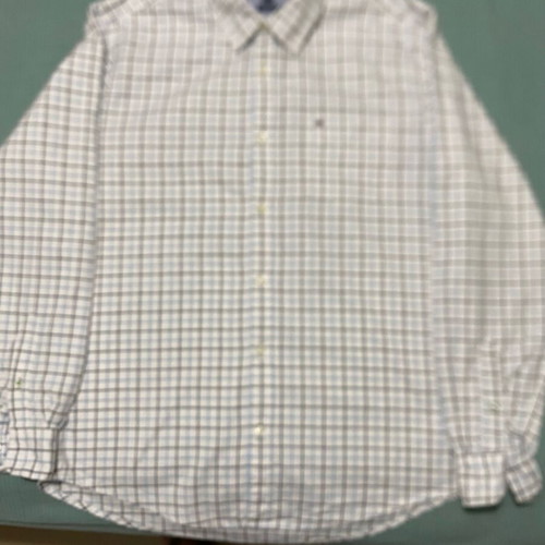 Tommy Hilfiger men's dress shirt, Large, Custom Fit, plaid