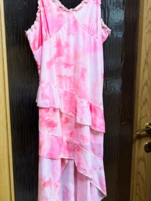 Dress pink, like new, elastic, sizes S/L