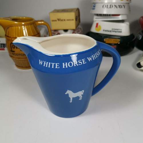 White Horse vintage advertising whisky jug used