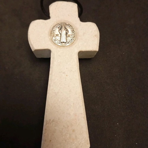 Stone wall cross like new, 13 cm, Medogorje