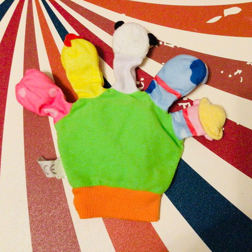 Playskool finger puppet glove used