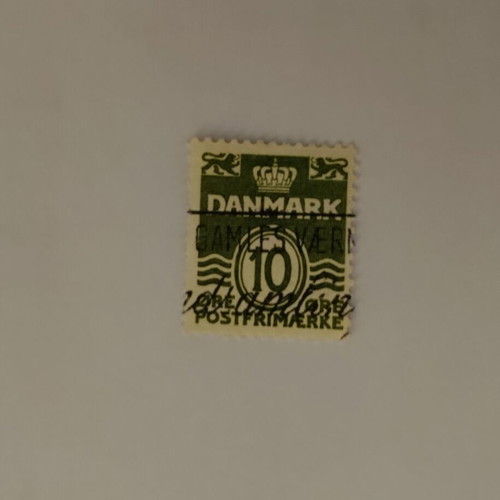Danish Stamp 10 Gamles Værn used, collectible