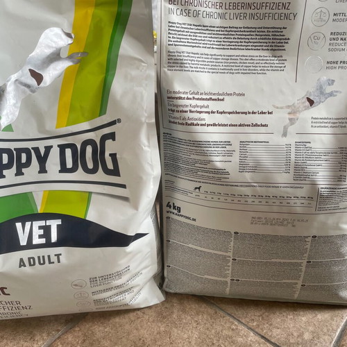 Happy Dog Hepatic clinical dry food 6kg new