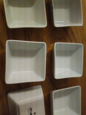 Aegean Airlines Business Class porcelain collectible bowls set of 6 like new