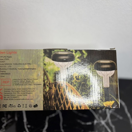 Solar garden lights set of 10 new outdoor LED lights
