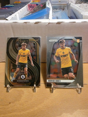 Rodrigo Gomes rookie cards like new, Panini Prizm and Select Premier League 2024-25