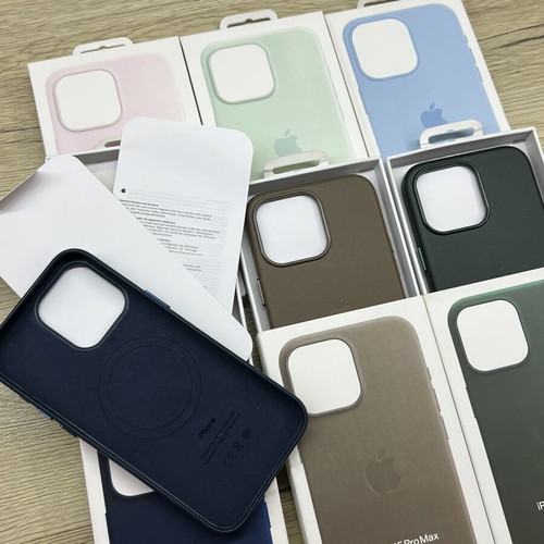 Apple Leather and Silicone Cases for iPhone 15 Pro Max MagSafe new