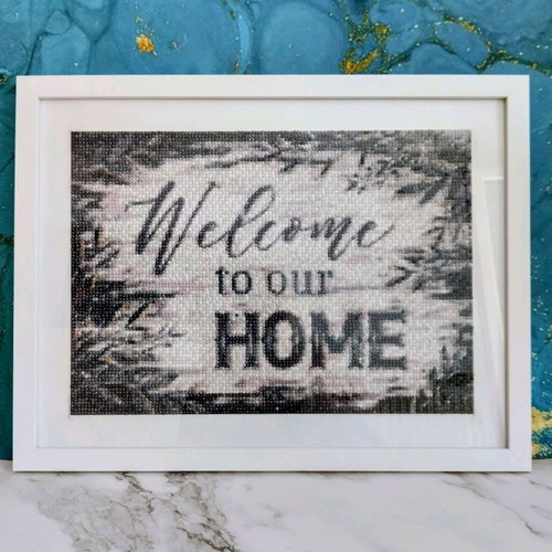 Handmade wall frame painting with diamonds custom order
