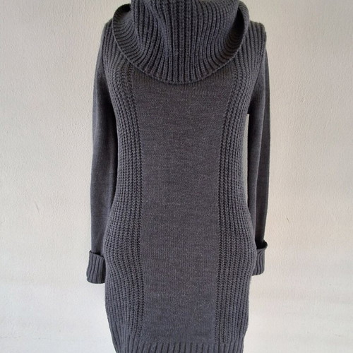 Knitted dress Divided by H&M L like new, gray