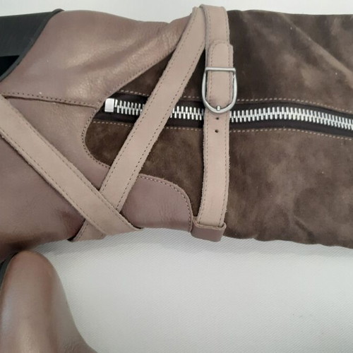 Bates boots new, leather brown and beige, size 40