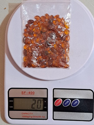 Baltic amber 20g, brown shades, jewelry making
