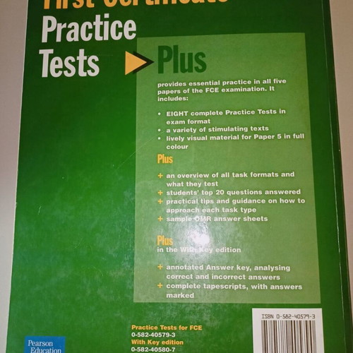 First Certificate Practice Test Plus Student's Book used