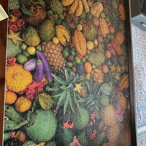 Ravensburger puzzle 1000 pieces used, fruits