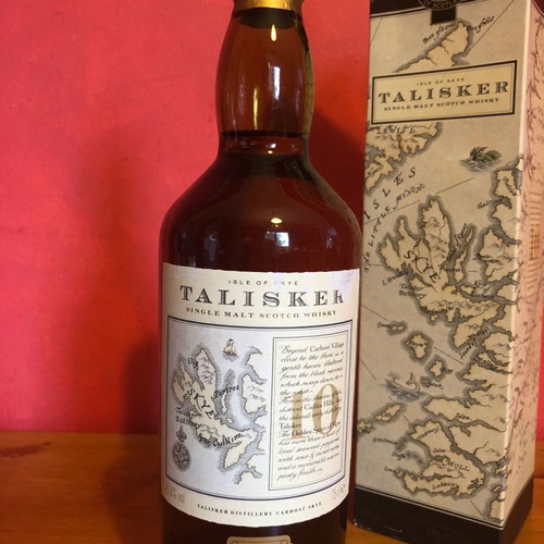 Talisker 10 Year Old "Map Label" Single Malt Scotch Whisky new, collectible 90s