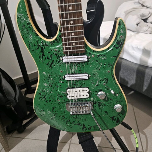 Ibanez grg350 electric guitar used with customizations and premium hard case