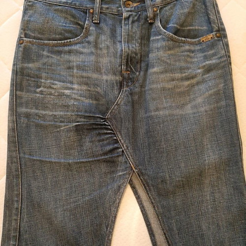 Denim skirt Fornarina used, fitted with slit