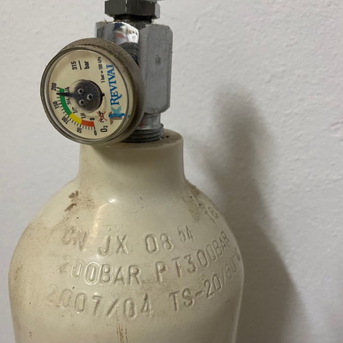 Steel oxygen cylinder 3Lt 200bar new