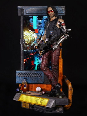 Pure Arts Cyberpunk 2077 Johnny Silverhand 1/4 Scale Statue new
