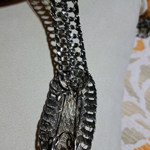 Hand made wire woven flexible belt, length 100 cm