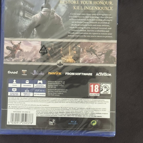 Sekiro: Shadows Die Twice Game of the Year Edition PS4 game