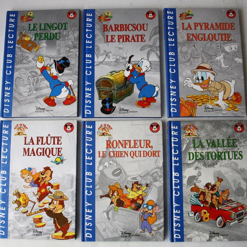 Disney Club DuckTales Chip & Dale Hachette France books new, pack of 6