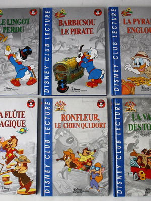 Disney Club DuckTales Chip & Dale Hachette France books new, pack of 6