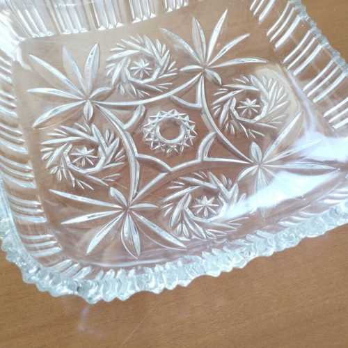 Vintage Bohemia Crystal Bowl Pinwheel design