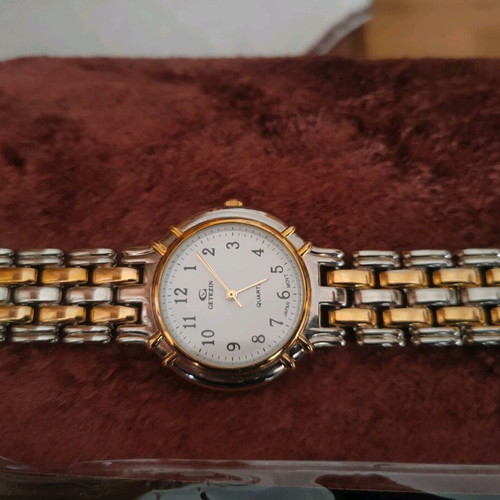 Getezin wristwatch like new, gold and silver