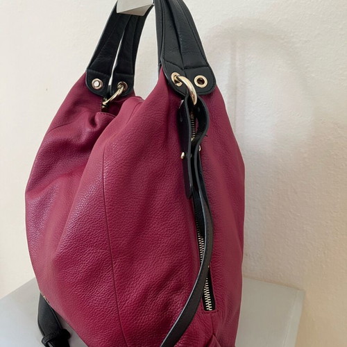Furla crossbody bag gray and pink like new with light metal marks
