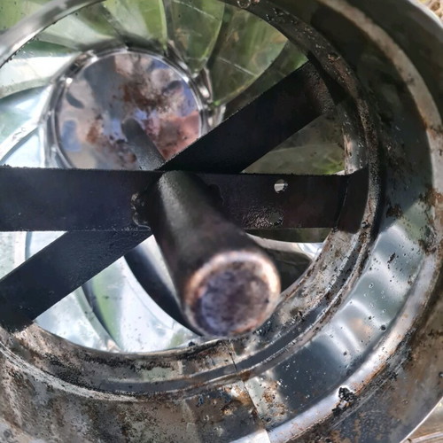 Rotary chimney cap used Ø150 mm stainless steel for wood stove