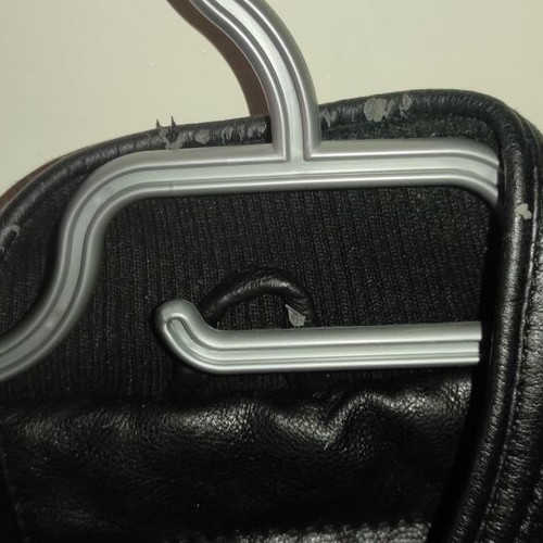Men's jacket imitation leather used, size L, black