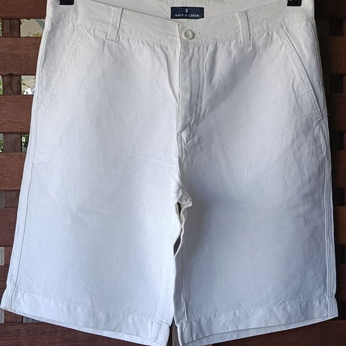 Navy & Green White Men's Bermuda Shorts like new, size 50
