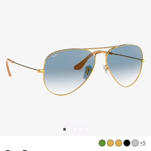 Ray-Ban Aviator Large Metal RB3025 001/3F 62 sunglasses like new, gold