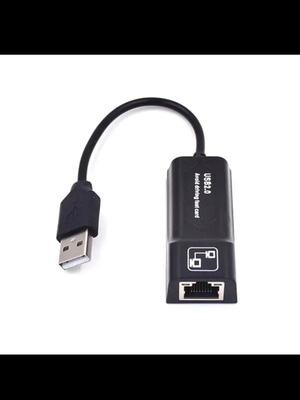 Ethernet USB adapter for computer and laptop with 100 Mbps internet port